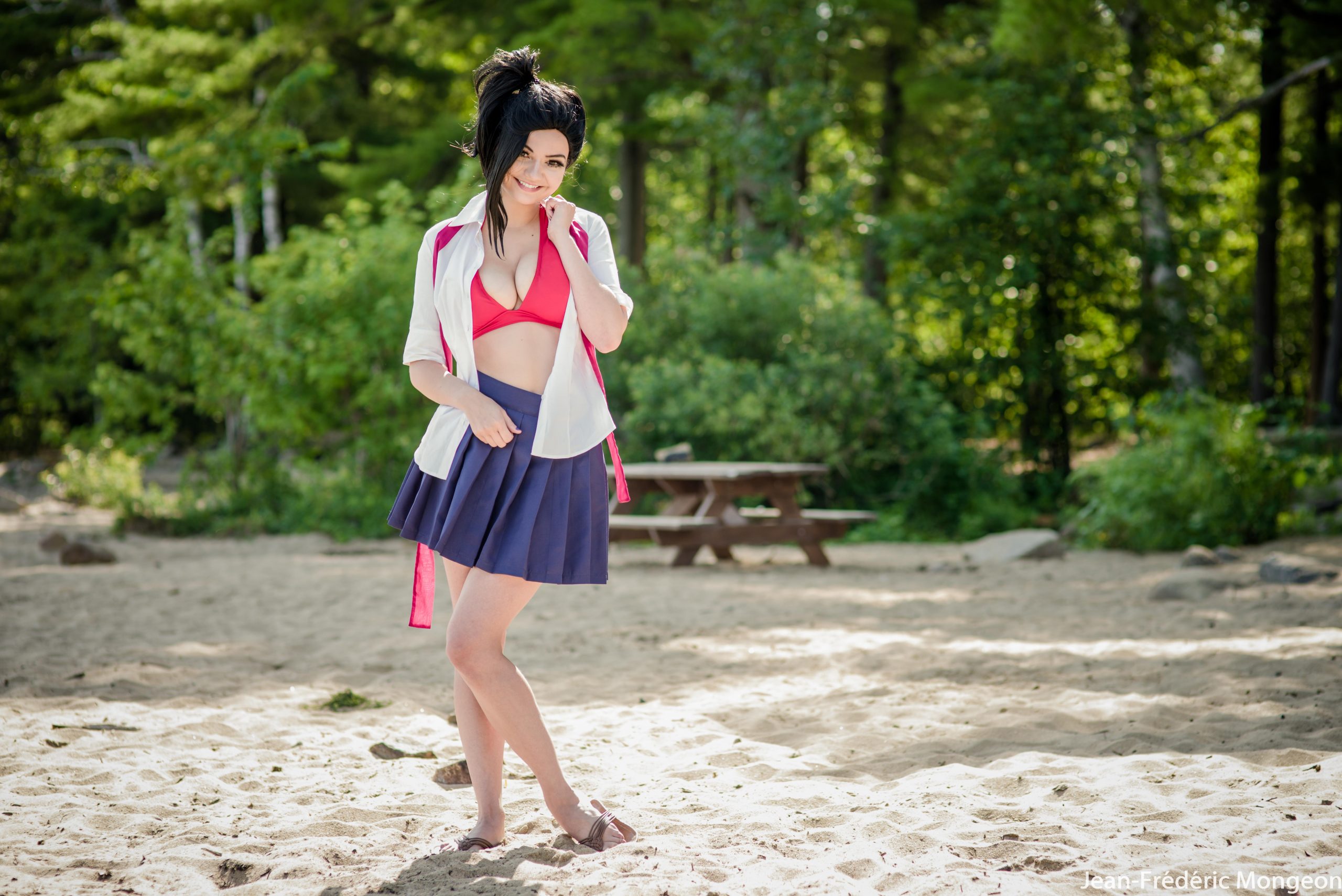 Momo Yaoyorozu At The Beach By Gaby_cosplay