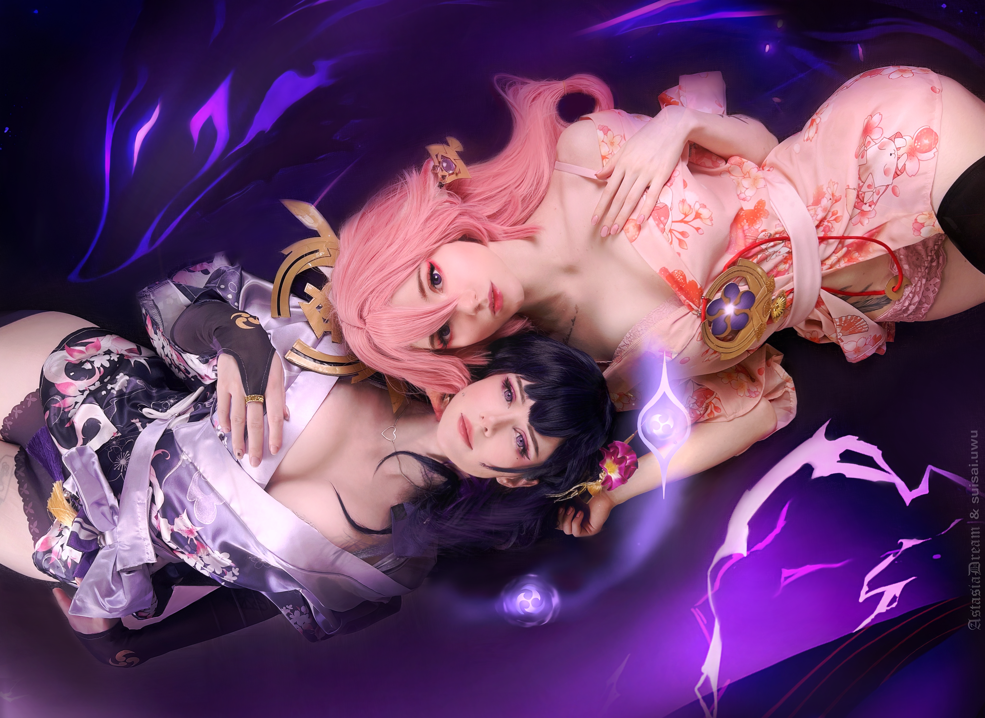 Yae And Ei From Genshin Impact By Astasiadream And Fraulein