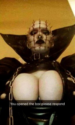 Genderbend Pinhead From Hellraiser Series By Some Unknown Cosplayer