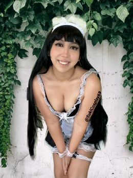 SukiCosplay69 As A Sexy Cafe Maid