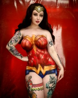 Wonder Woman Body Paint By Jessica Luna