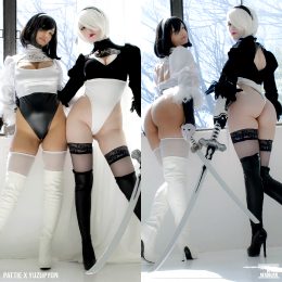 2B X 2P Cosplay By YuzuPyon And Pattie – My Friend And I Wanted To Make Both Version Like In The Game!
