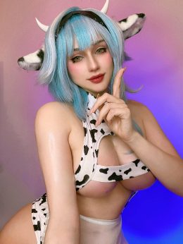 Cow-Chan Eula From Genshin Impact By Shadory