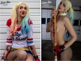 Harley Quinn Cosplay On/Off By Lunaraecosplay