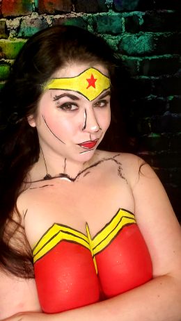 Wonderwoman Bodypaint By Fayedreamr